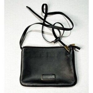 Marc by Marc Jacobs Crossbody Bag In Black Two Zip Sections Minimalist Classic